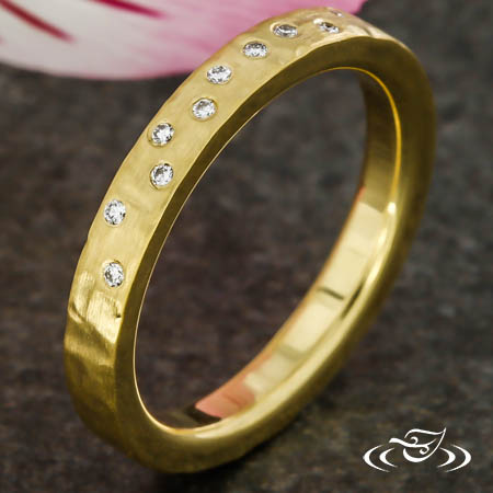 Rustic Scattered Diamond Band