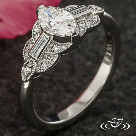 Art Deco Inspired Engagement Ring