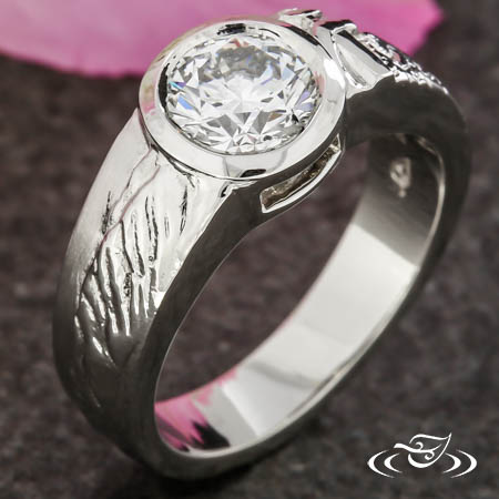 Custom Scenic Engagement Ring
