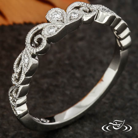 Tiara Inspired Wedding Band