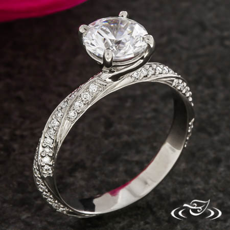 Twist Solitaire Diamond Ring