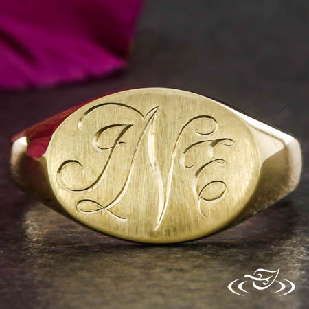 Engraved Monogram Signet