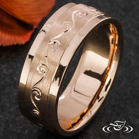 Contemporary Engraved Band
