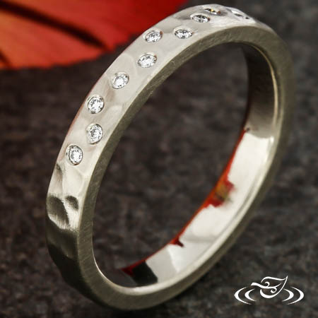 Rustic Scatter Diamond Band