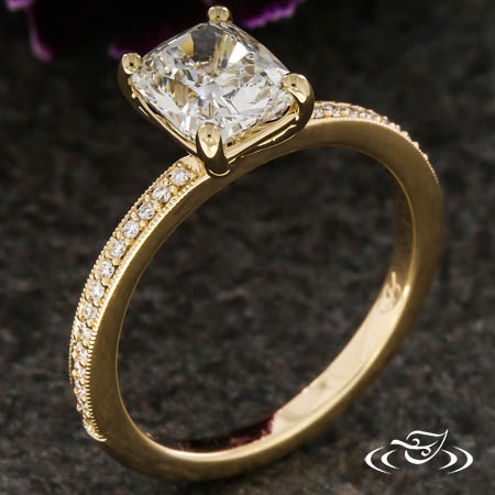 Custom Cushion Cut Solitaire