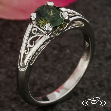 Montana Sapphire Leaf Ring