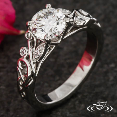 Floral Engagement Ring
