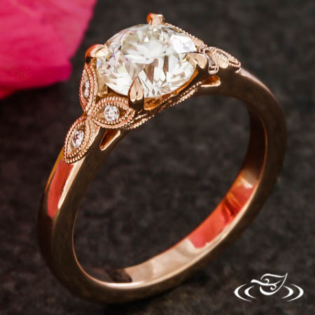 Floral Engagement Ring