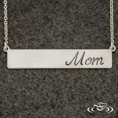Engraved Mom Pendant