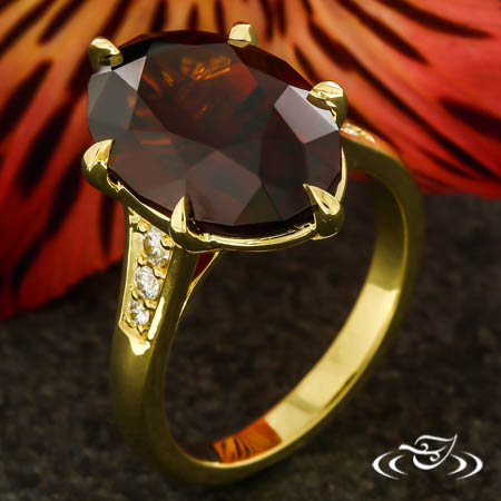 Red Zircon Ring
