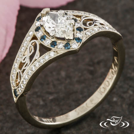 Custom Filigree Engagement Ring 