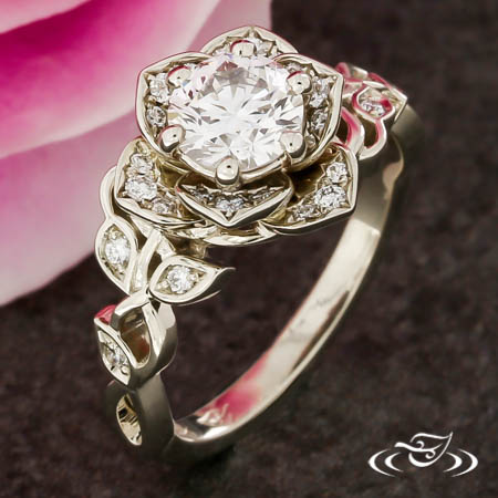 Ourosjewels Floral Cut Eco Friendly Diamond Cluster Engagement Ring For HEr  at Rs 214764/piece in Surat