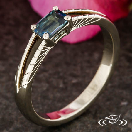 Emerald Cut Sapphire Ring