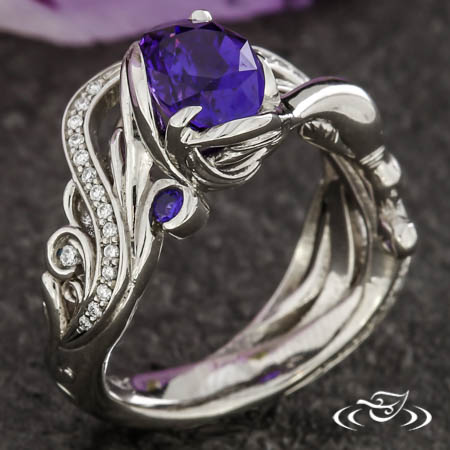 Purple Sapphire Seal Ring