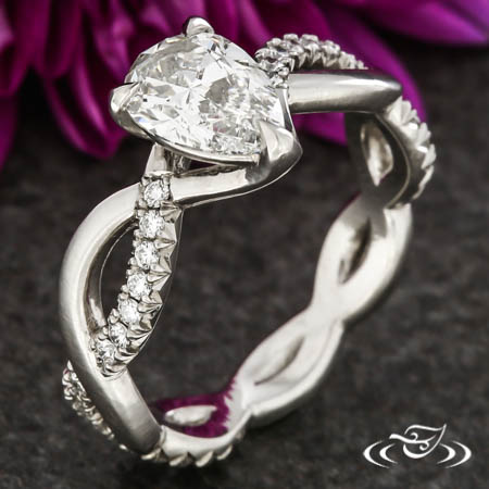 Platinum Twist Engagement Ring