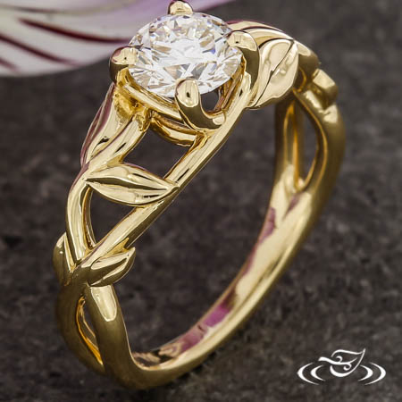 Golden Leaf Ring