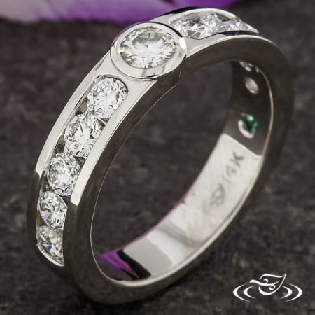 Channel Set Engagement Ring 