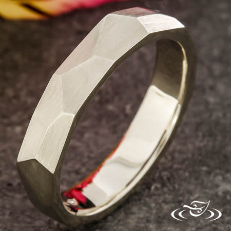 Contemporary Faceted Band