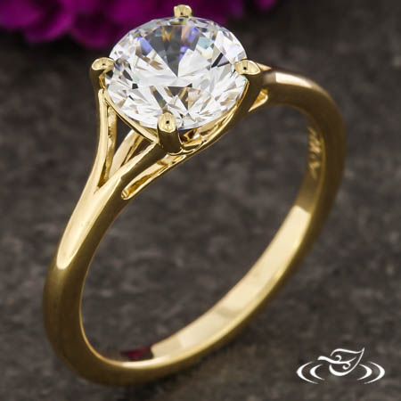 Split Shank Diamond Engagement Ring 002-140-00064 | The Ring Austin | Round  Rock, TX