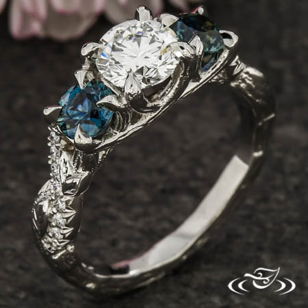 Custom Platinum Engagement Ring
