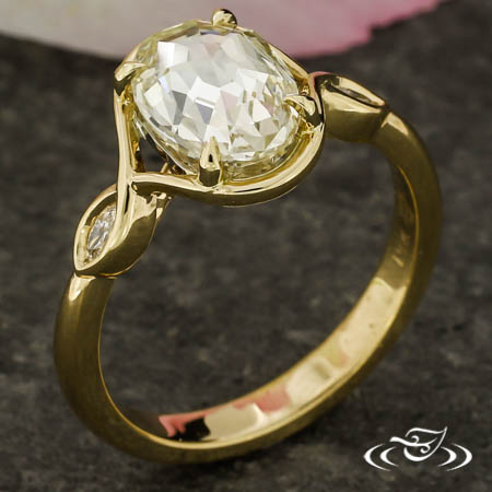 Rose Cut Engagement Ring