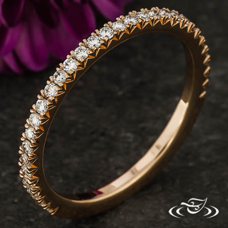 Delicate French Set Diamond Band