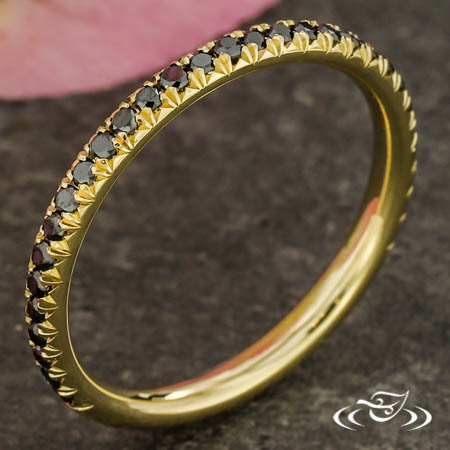 Black Diamond Wedding Band