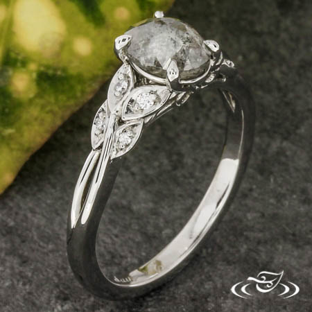 Leaf And Vine Engagement Ring