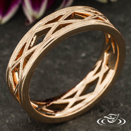 Geometric Wedding Band