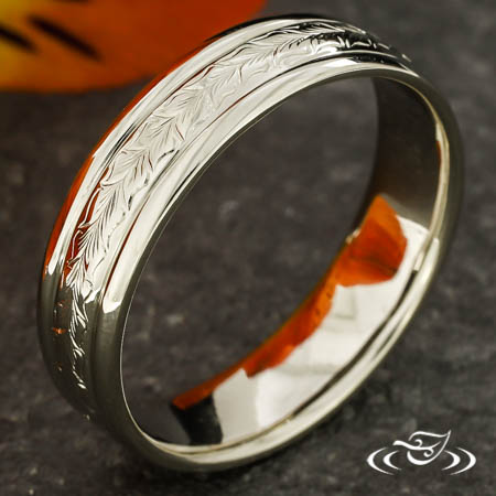 Wheat Engraved Band