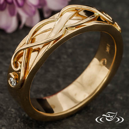 Swirling Wedding Ring