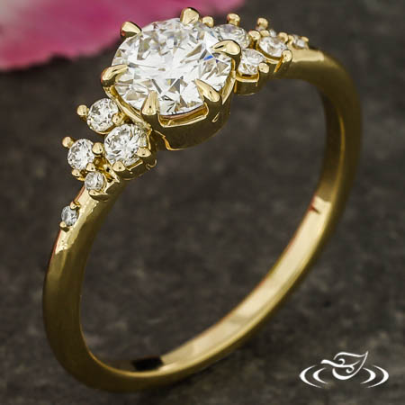 Cluster Style Engagement Ring