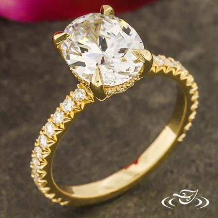 1.83ct GIA Certified Round Diamond French Pave Engagement Ring F/VVS1 Rose  Gold | eBay