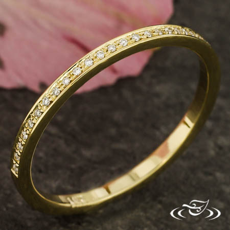 Bead Set Diamond Wedding Band 