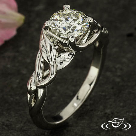 Custom Platinum Diamond Engagement Ring