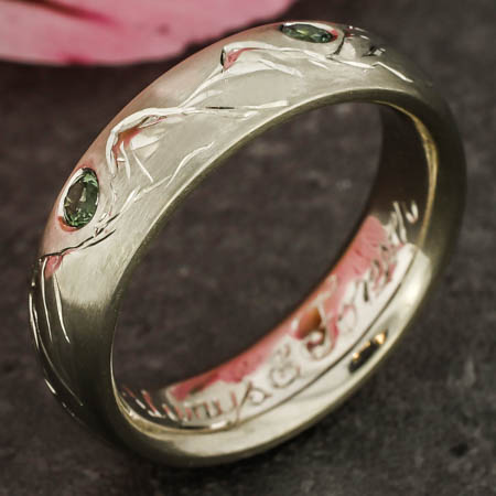 Customize engagement and wedding ring