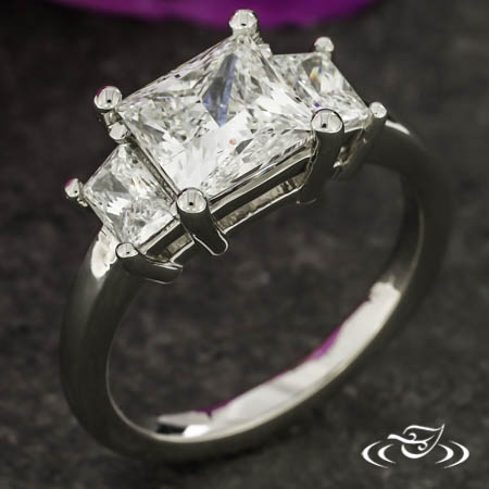 Princess Diamond Three Stone