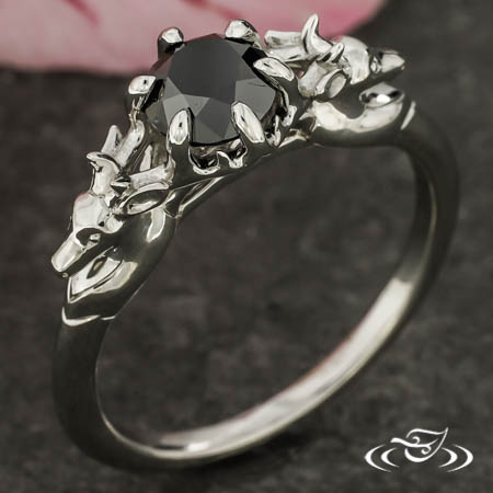 Black Diamond Deer Ring