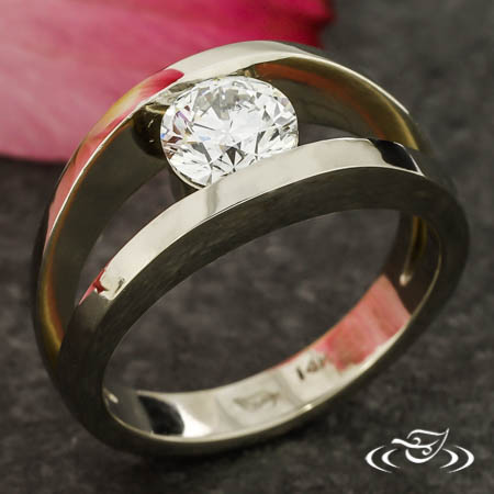 Tension Style Diamond Ring