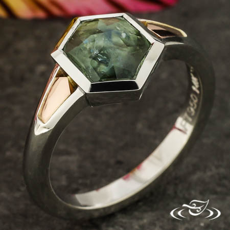 Montana Sapphire Hexagon Ring
