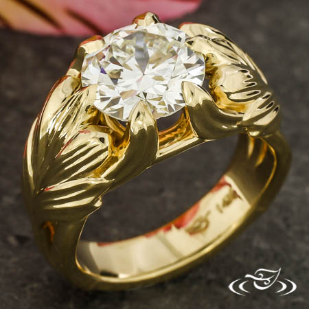 Acanthus Inspired Ring