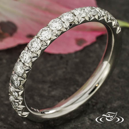 French Pave Diamond Band 