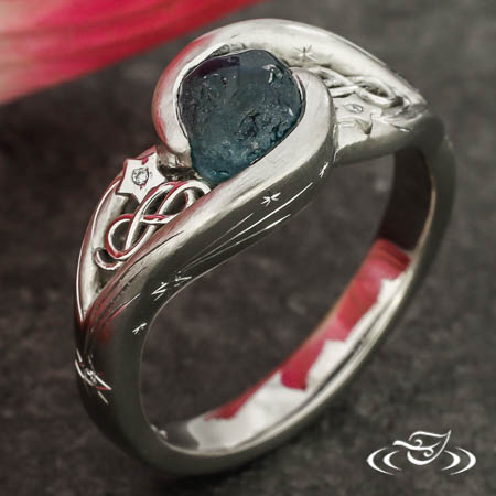 Celestial Inspired Engagement Ring
