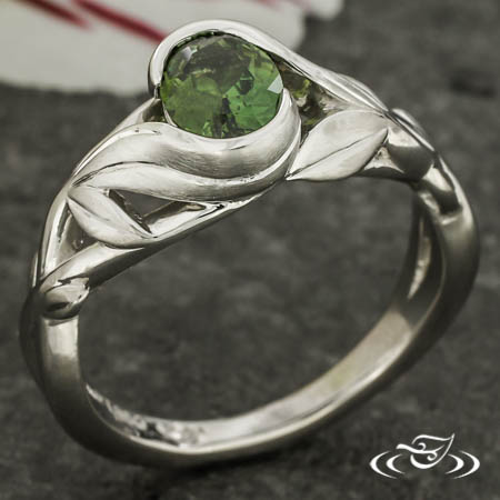 Wrap Set Leaf And Vine Engagement Ring