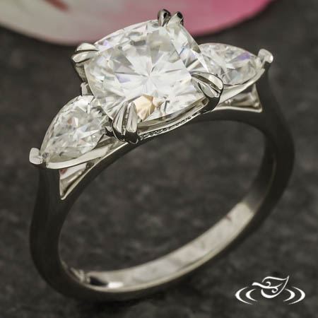 Cushion Cut Three Stone