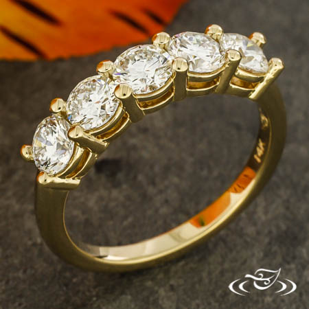 Lab Diamond Five Stone Ring