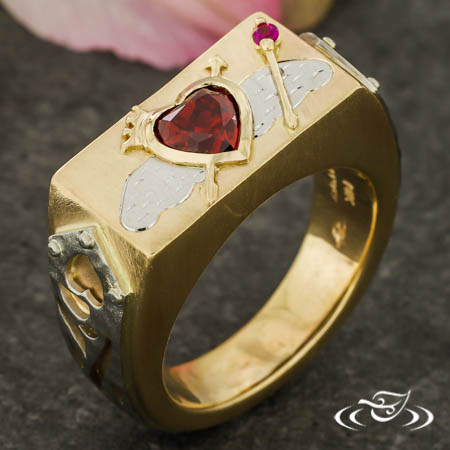 Heart With Wings Ring