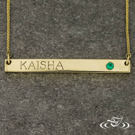 Personalized Bar Pendant