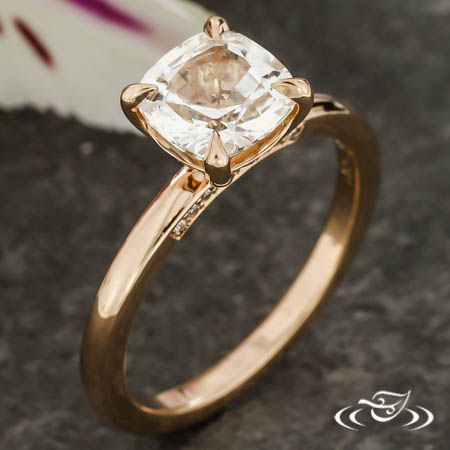 Hidden Halo And Pave Gallery Solitaire