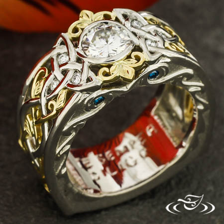Celtic Knot & Vine Ring